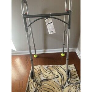 Drive Medical Deluxe 2 Button Folding Walker With 5” Wheels  Model 10244-4